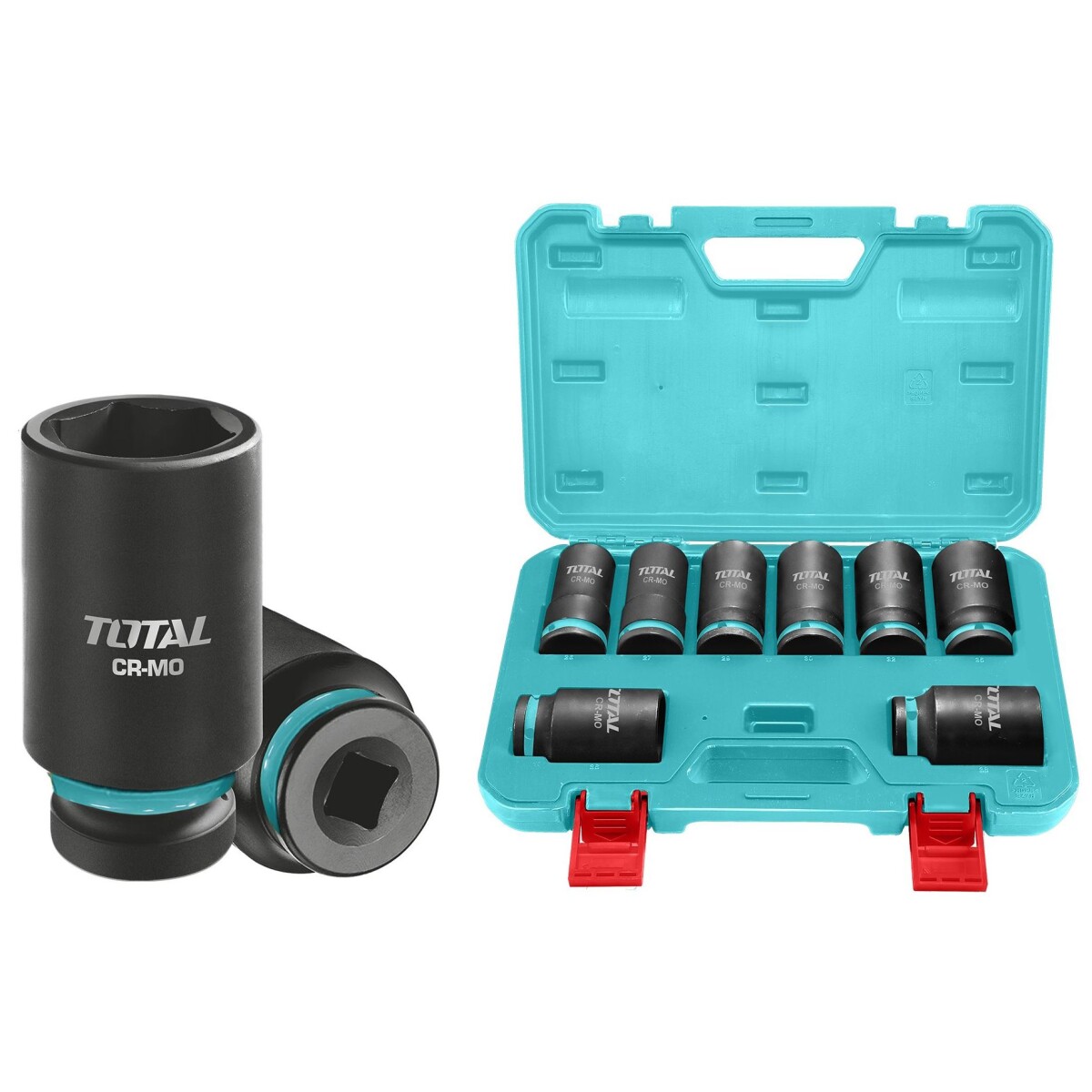 Juego De 8 Dados Largos De Impacto 3/4" 