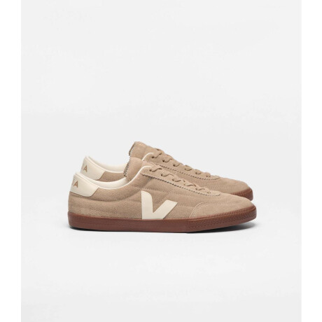 Championes Panenka Suede Taupe de Hombre Crema