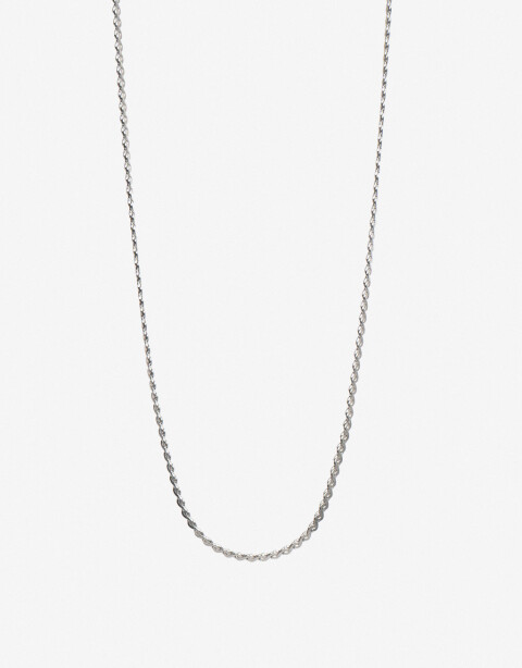 Collares Cortos Metal Collar Cadena En Acero - Plateado