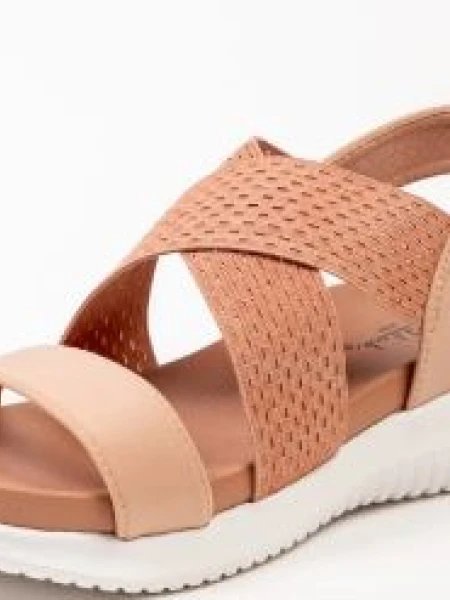 SANDALIA PADDOCK ACAPULCO CRUZADA ELASTICO BEIGE
