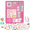 Set De Papelería Infantil Ondas De Colores Rosa
