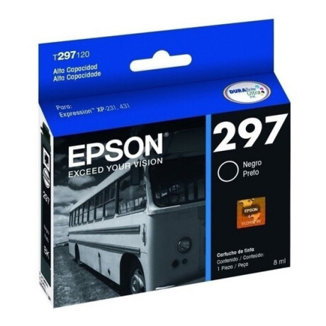 EPSON T297120 NEGRO ALTA CAPACIDAD XP231/241/431/441 8ML Epson T297120 Negro Alta Capacidad Xp231/241/431/441 8ml