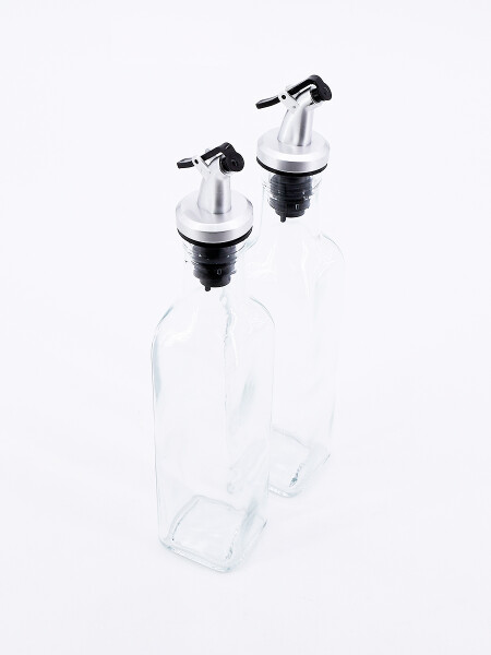 ACEITERO / VINAGRERO DE VIDRIO TRANSPARENTE