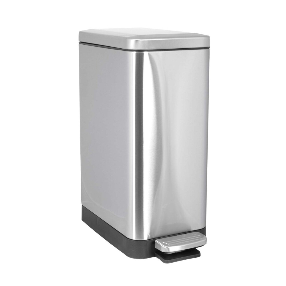 PAPELERA ACERO INOX GRIS ACERO INOXIDABLE A418