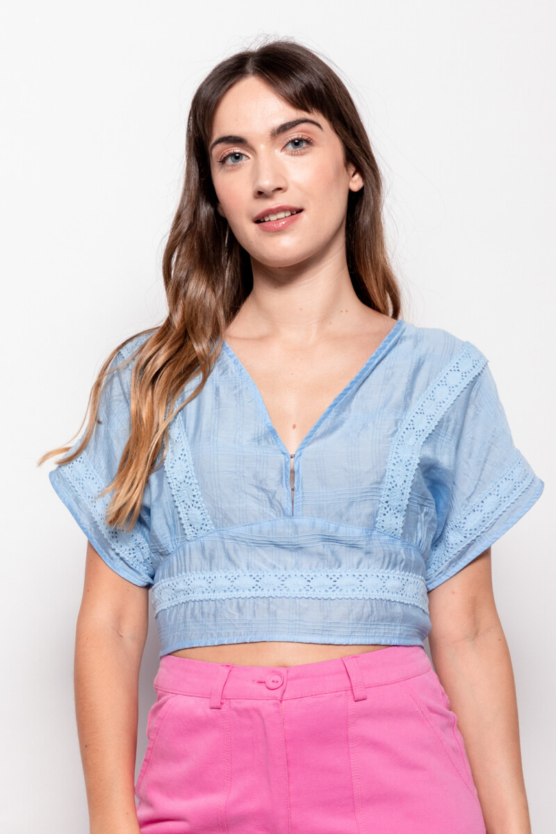 BLUSA WATERMELON Azul Lavado