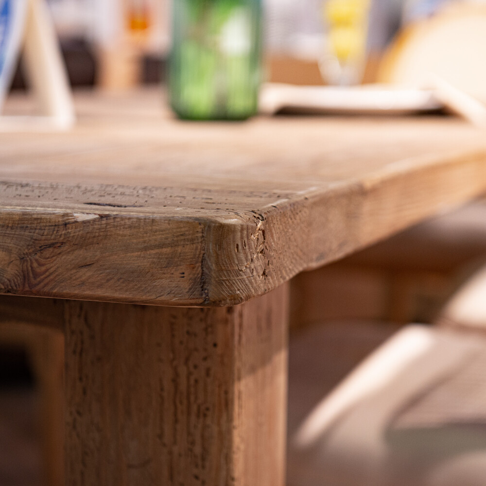 MESA DE COMEDOR MADERA NATURAL-BEIGE DRIFT