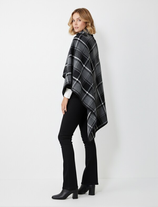 Capa Tweed NEGRO/GRIS