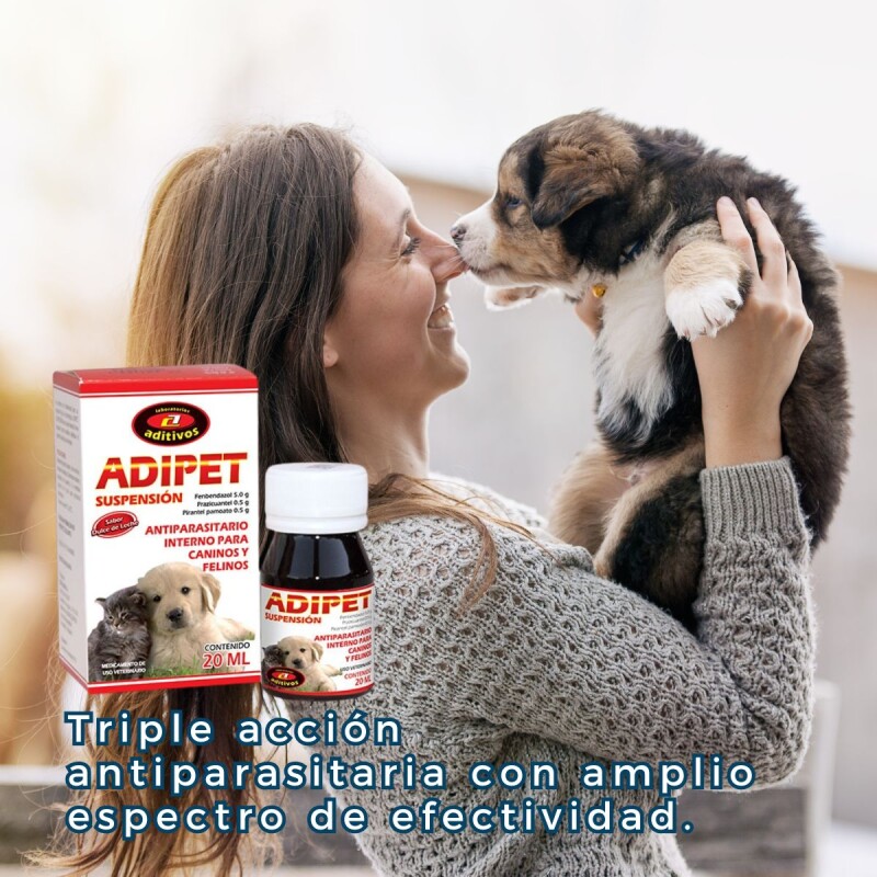 ADIPET JARABE ANTIPARASITARIO SUSPENSIÓN 20 ML ADIPET JARABE ANTIPARASITARIO SUSPENSIÓN 20 ML