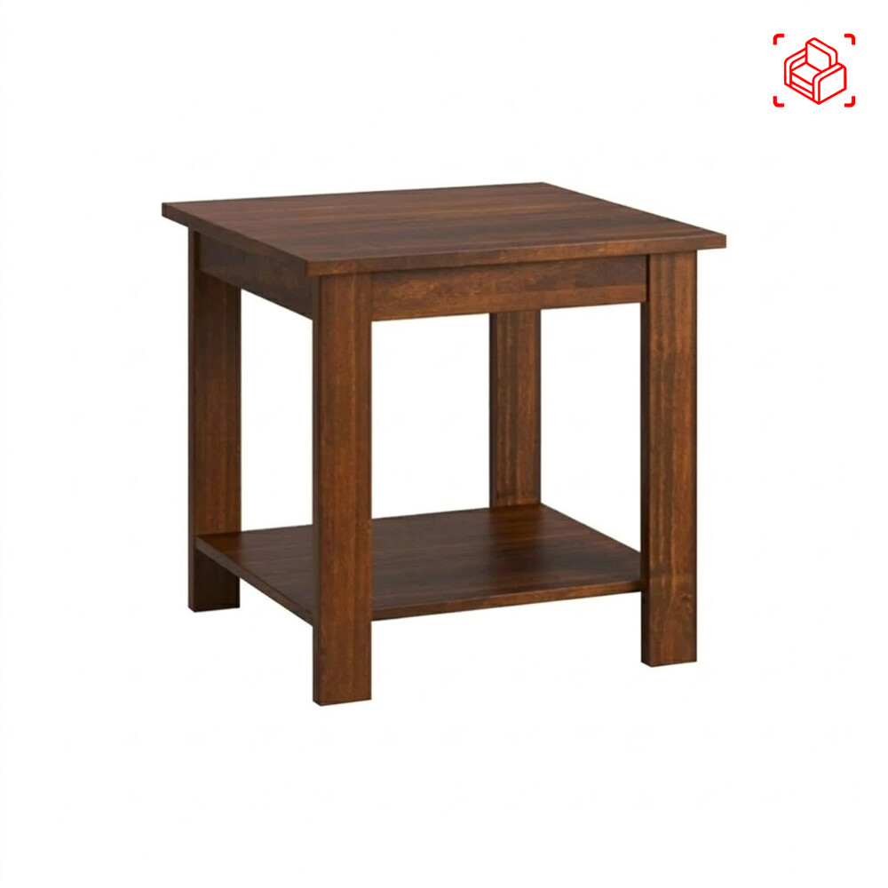 MESA RATONA CENTRAL PINO MARRON AGATA NOGAL