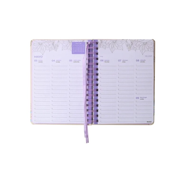 Agenda 2027 Mooving The Coloring Planner Semanal15 x 21 cm AGENDA MOOVING THE COLORING 2027 SEMANAL