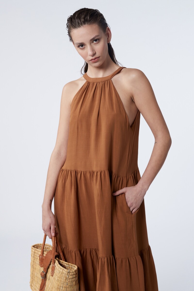 Vestido Camel