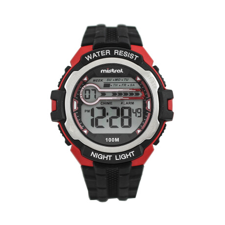 Reloj Mistral Deportivo Silicona Negro. "Producto sin caja" 0
