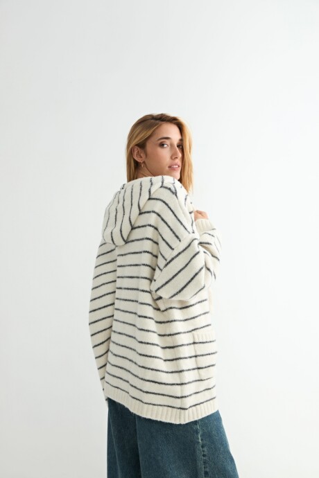 SACO MAGNOLIA C/CAPUCHA CRUDO