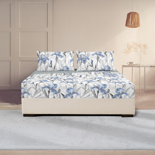 JUEGO DE SABANAS LANCASTER DIGITAL PRINT FLOR IRIS QUEEN