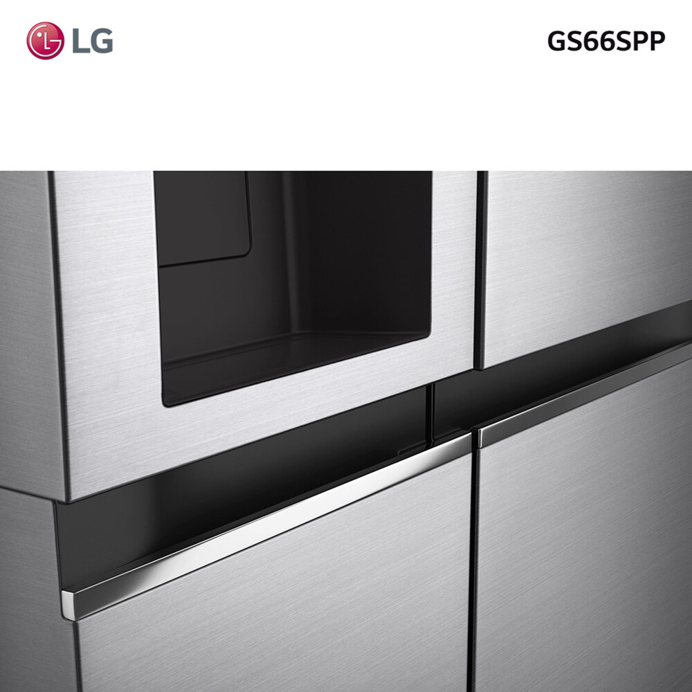 HELADERA LG 637-LITROS GRIS GS66SPP