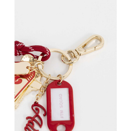 Llavero Y Charm Multidijes Travel Dorado