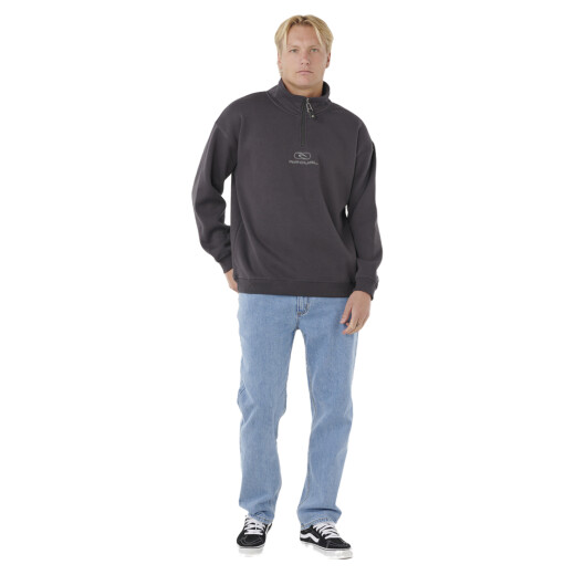 Buzo Rip Curl Pill Icon 1/4 Zip - Negro Buzo Rip Curl Pill Icon 1/4 Zip - Negro