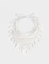 Vinchas Textiles Con bordado Vincha Con Borlas - Blanco Crudo