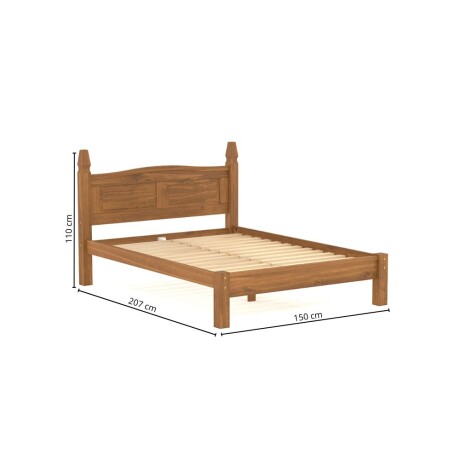 Cama 2 plazas línea Naturale Roble