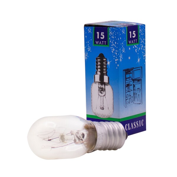Lampara E14 Para Horno Heladera Lampara Sal 15W Luz Calidad Transparente