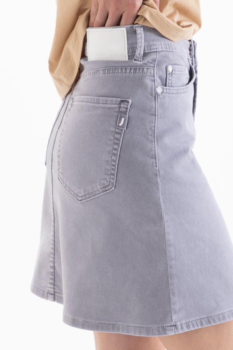 POLLERA MAX COLOR Gris