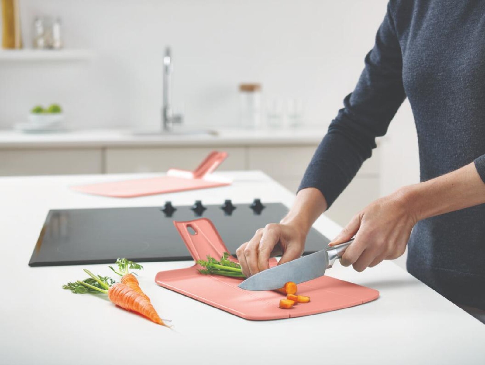 Tabla de Corte Plegable Joseph Joseph Chop2Pot Rosa 