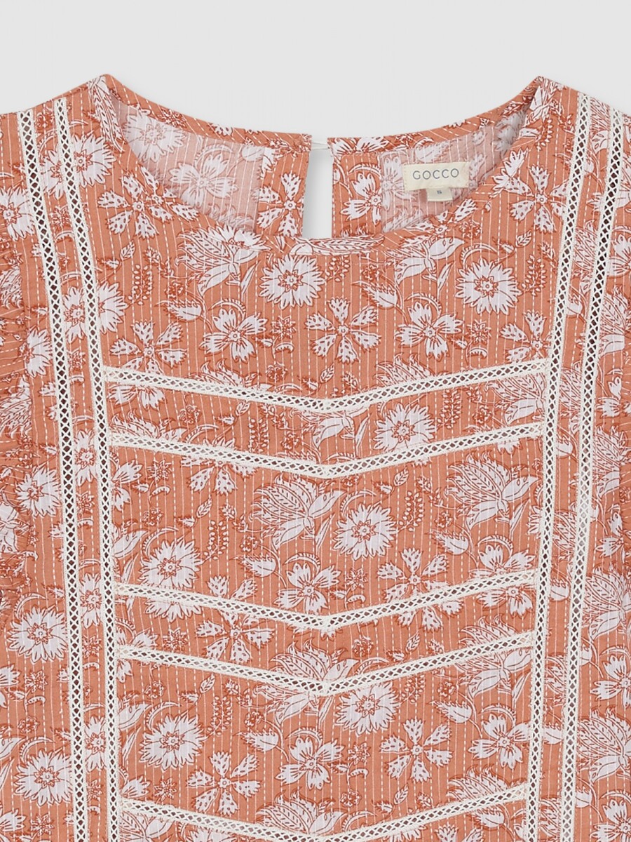 Blusa Flor India Gris