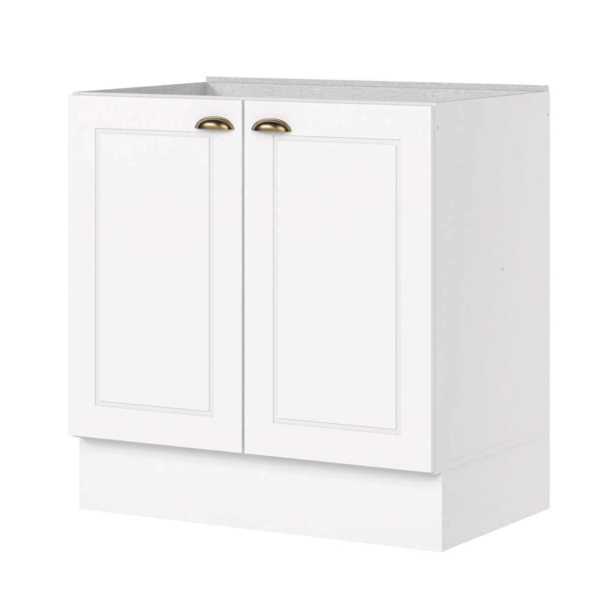 BAJO MESADA ARMARIO 2 PUERTAS - LÍNEA AMERICANA - BLANCO 