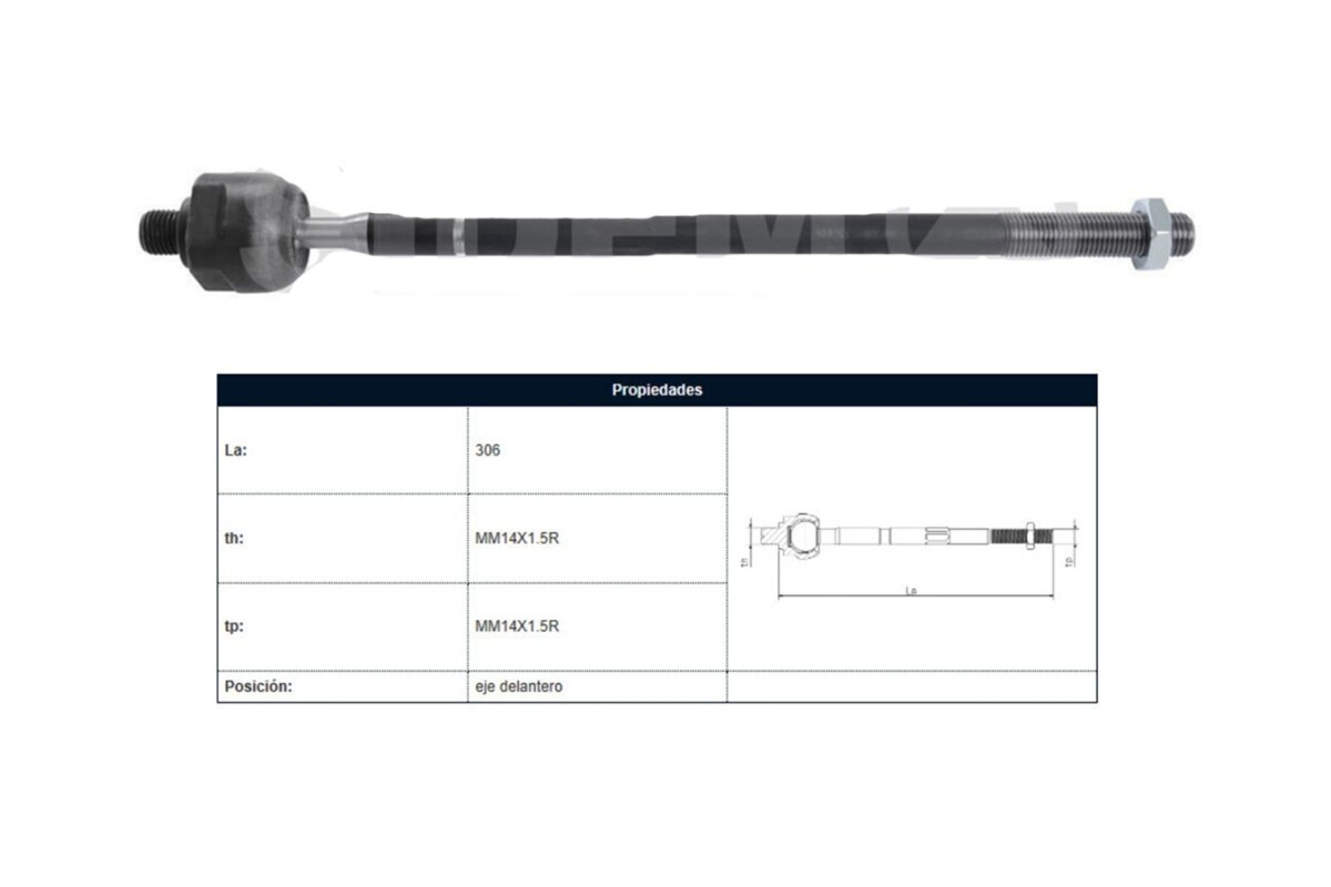 Mate Peug 206/207/Hoggar 98-25 Der/Izq Mate Peug 206/207/Hoggar 98-25 Der/Izq
