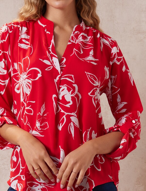 Blusa Printed ROJO/MULTI