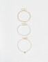 Chokers Con perlas Set De Chokers Con Perlas - Dorado