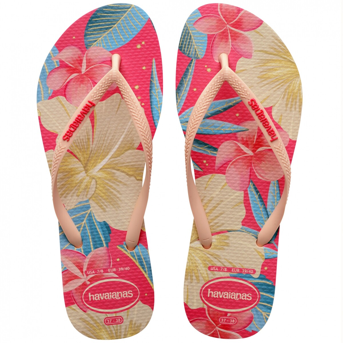 Sandalias de Mujer Havaianas Slim Floral Havaianas - Rosa 