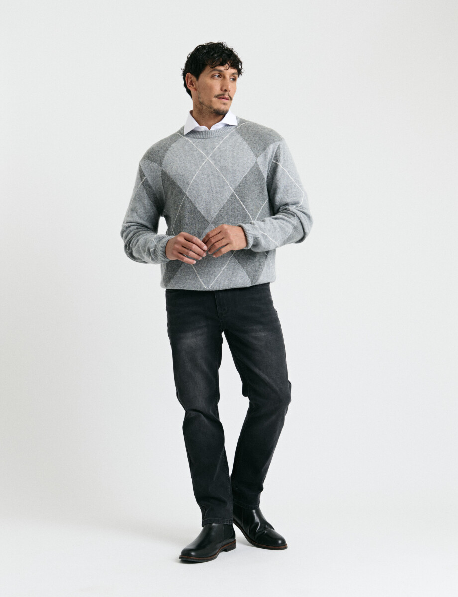 470752 SWEATER HARRY Gris Medio