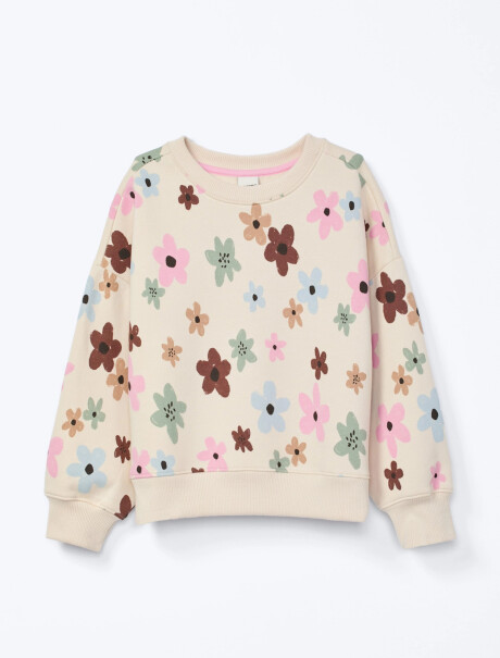 BUZO ESTAMPADO INFANTIL BEIGE