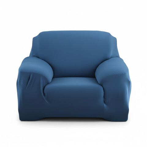 Cubre Sofa Elastico Elastizado Funda 1 Cuerpo Plaza Azul 1