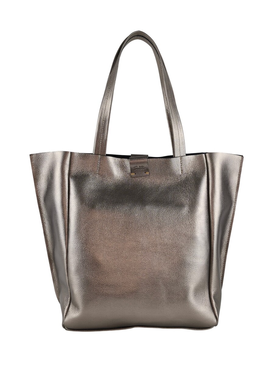 Tote Bag de cuero - Peltre 