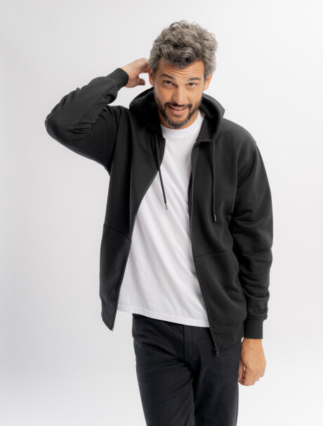 Campera felpa Enzo negro