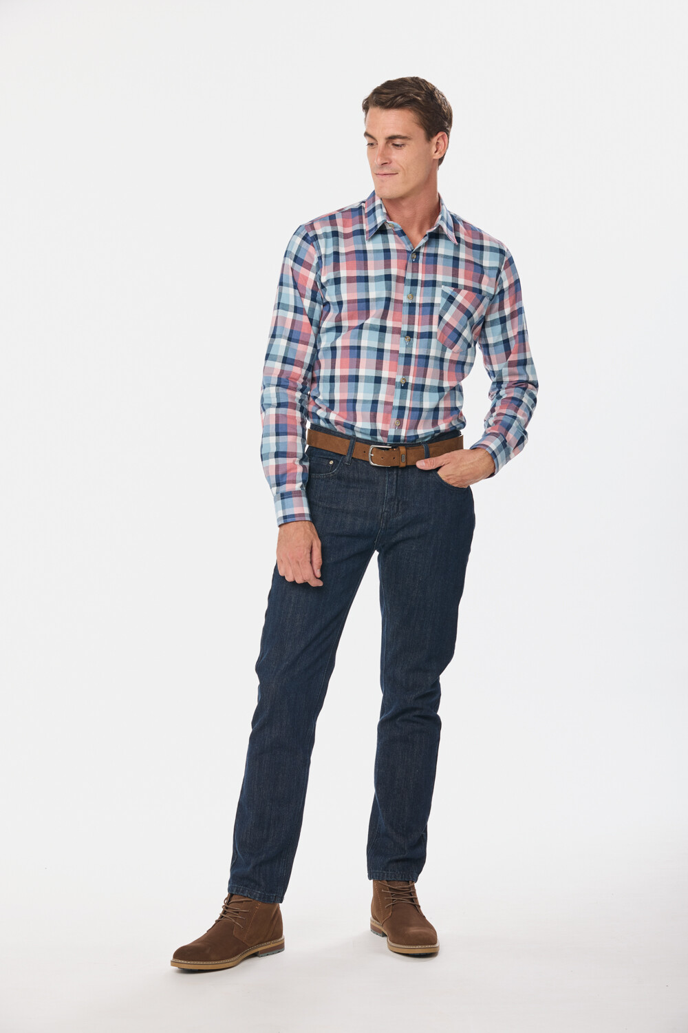 PANTALÓN DE JEAN CLÁSICO Azul Oscuro