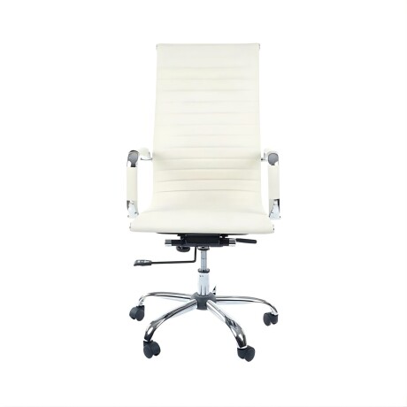 Silla Ejecutiva Lumax Tady Ergonómica Con Tapizado En Ecocuero Y Base De Acero Beige