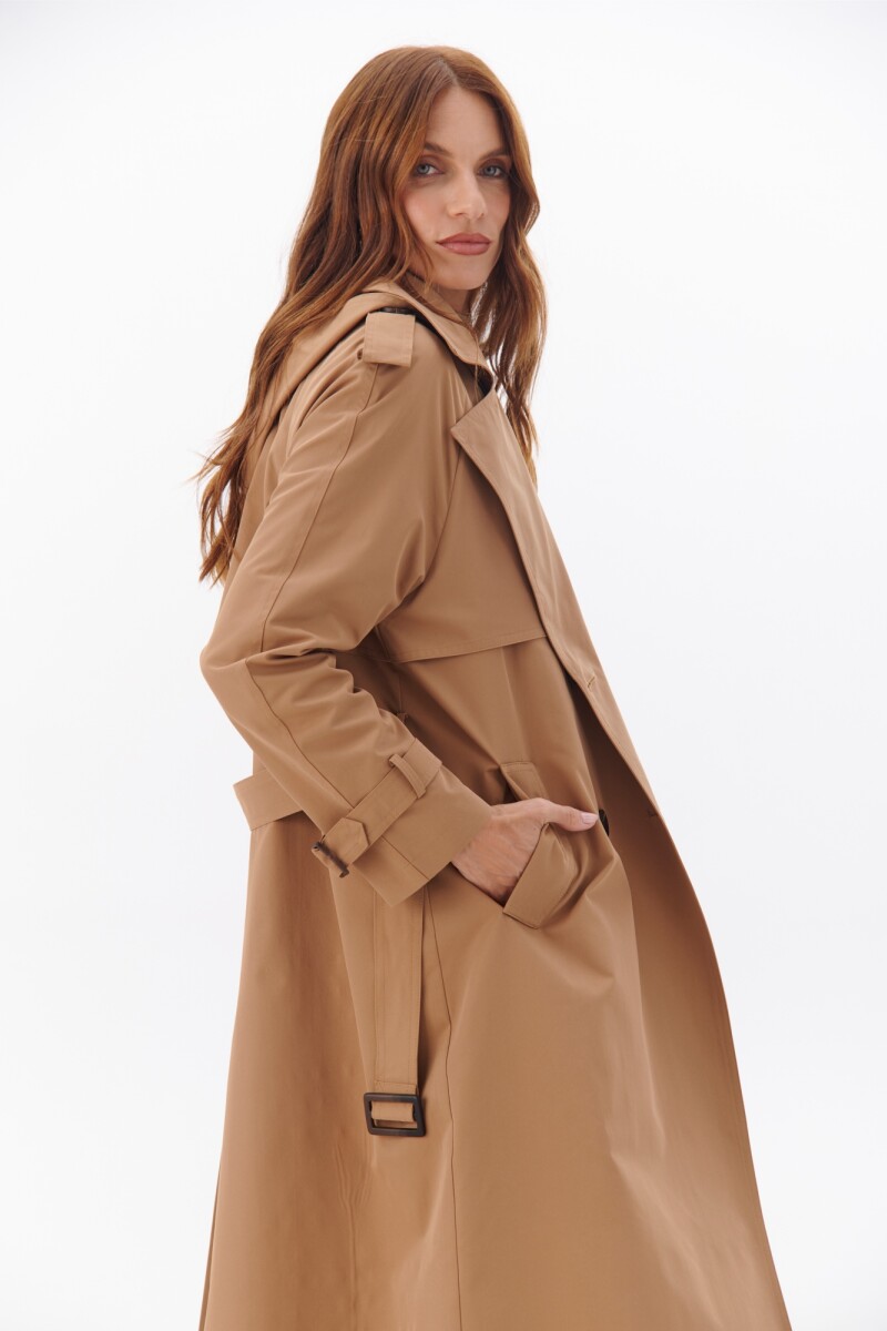 TRENCH CAPUCHA CAMEL