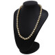 Collar de perlas de cultivo de 7 a 7,5 mm, con broche en oro 18k. Largo 44,cm Collar de perlas de cultivo de 7 a 7,5 mm, con broche en oro 18k. Largo 44,cm