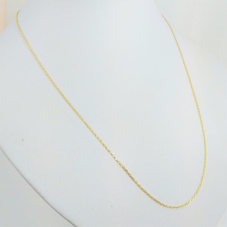 Cadena de oro 18Ktes, modelo forcet 0.7mm, largo de cadena 50cm. Cadena de oro 18Ktes, modelo forcet 0.7mm, largo de cadena 50cm.