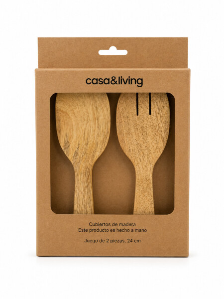 CUBIERTOS PARA SERVIR MADERA