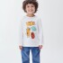 CAMISETA ML MASC BEGE CLARO