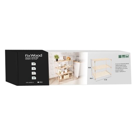 Zapatera Estantería 3 Niveles Madera Pp Natural Zapatera Estantería 3 Niveles Madera Pp Natural