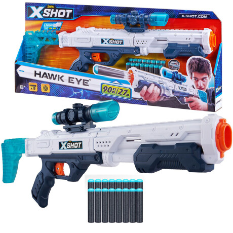Pistola X Shot Excel Hawk Eye Lanzador + 16 Dardos Pistola X Shot Excel Hawk Eye Lanzador + 16 Dardos