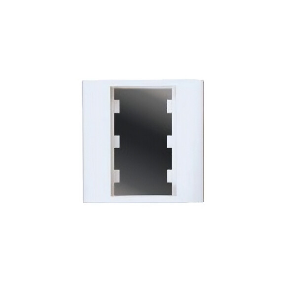 Caja de adosar de 3 módulos color blanco puro Sica ELE07585