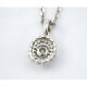 Cadena Y Colgante Oro Blanco 18 K Y Brillantes Cadena Y Colgante Oro Blanco 18 K Y Brillantes