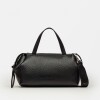 Cartera de mano Resort en cuero graneado Negro
