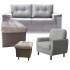 Sofa Ravena TCH Puff Poltrona Gris Sofa Ravena TCH Puff Poltrona Gris